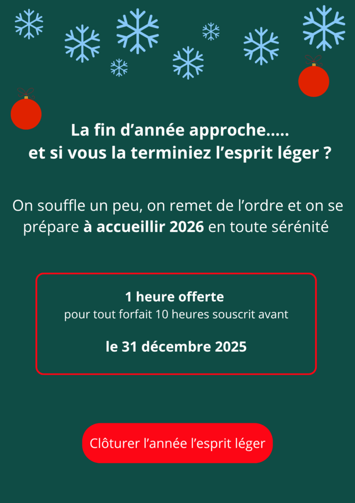 Offre Noël 2025 - Assistante administrative Admin'Facile